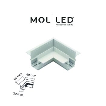 Beyaz Magnet Trimless L Köşe Dönüş Aparatı Tavan